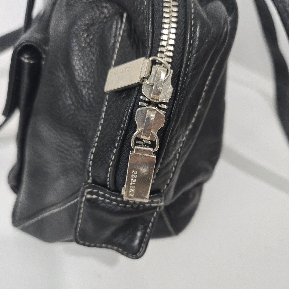 Perlina Black Leather Purse - Picture 6 of 14
